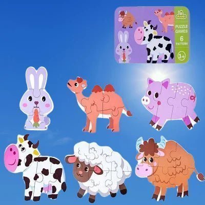 Puzzle Montessori - BabyPuzzle™ - Bétail - Mon Bébé s'Éveille