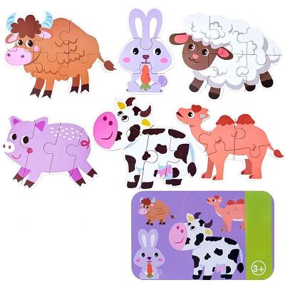 Puzzle Montessori - BabyPuzzle™ - Bétail - Mon Bébé s'Éveille