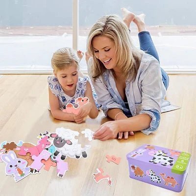 Puzzle Montessori - BabyPuzzle™ - Bétail - Mon Bébé s'Éveille