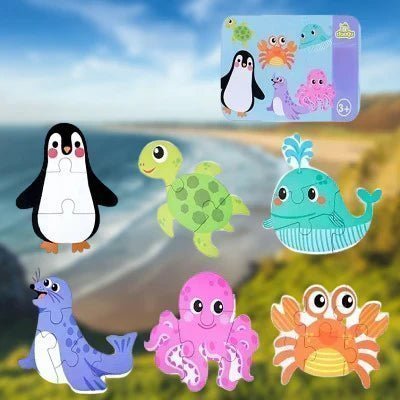 Puzzle Montessori - BabyPuzzle™ - Océan - Mon Bébé s'Éveille