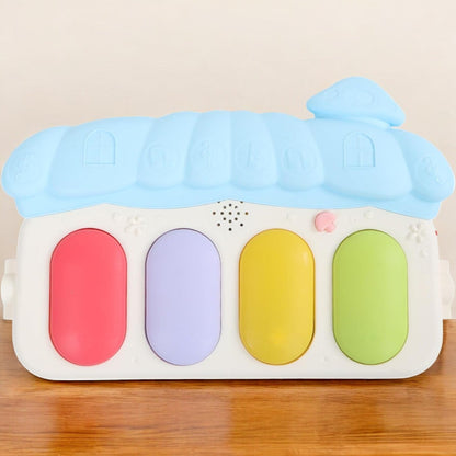 Tapis d’Éveil - KiddoMat™ - Paradis Animalier Bleu - Mon Bébé s'Éveille