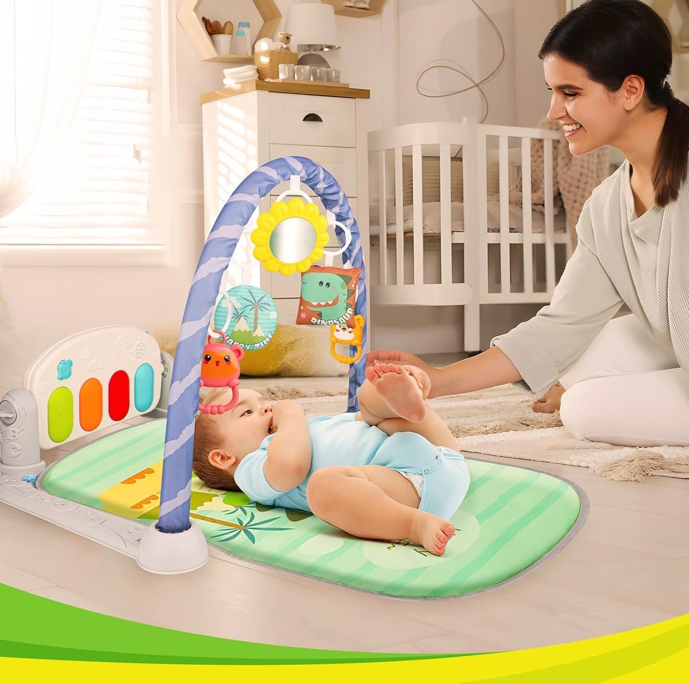 Tapis d’Éveil - KiddoMat™ - Douce Nature - Mon Bébé s'Éveille