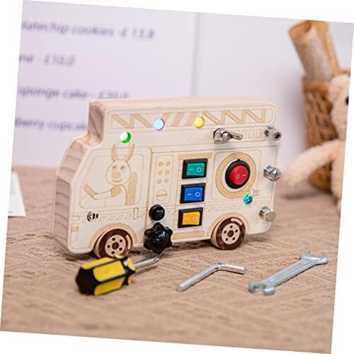 Tableau Montessori - BusyBoardCircuit™ - Camion de pompier - Mon Bébé s'Éveille