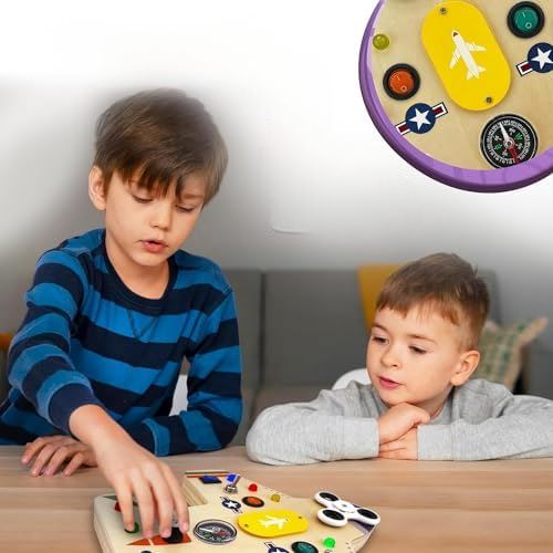 Tableau Montessori - BusyBoardCircuit™ - Aéronef - Mon Bébé s'Éveille
