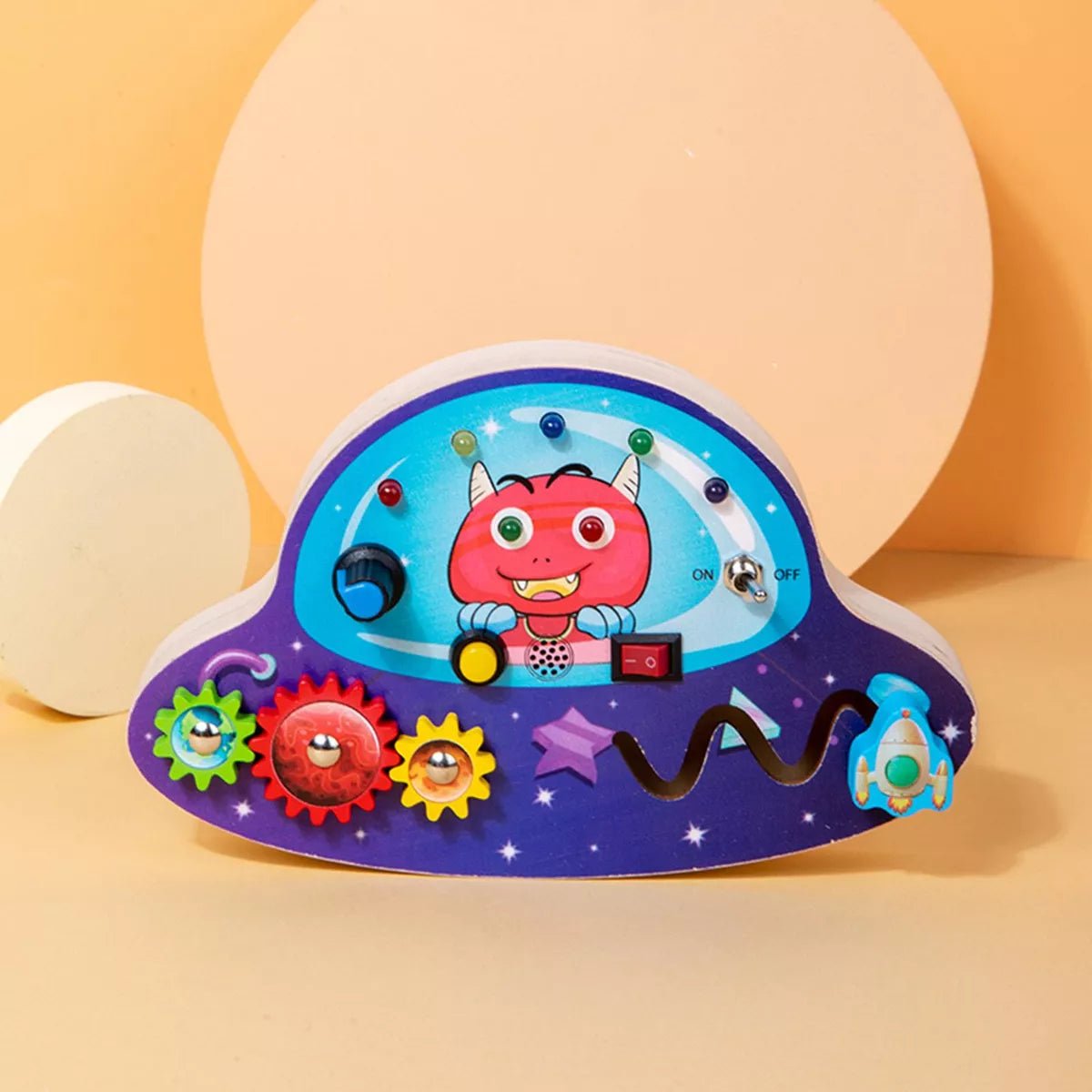 Tableau Montessori - BusyBoardCircuit™ - OVNI - Mon Bébé s'Éveille