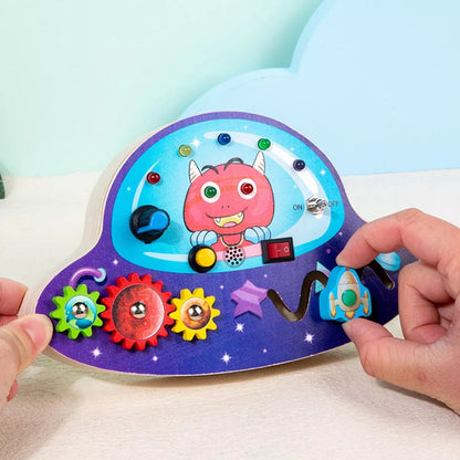 Tableau Montessori - BusyBoardCircuit™ - OVNI - Mon Bébé s'Éveille