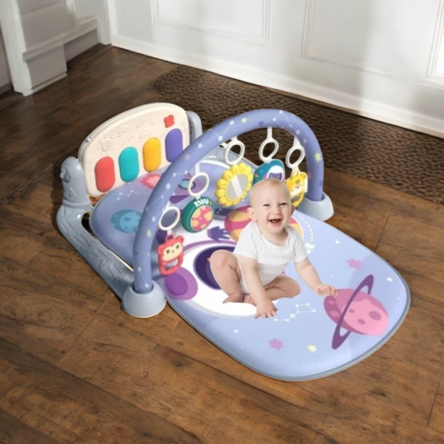 Tapis d’Éveil - KiddoMat™ - Voyage Galactique - Mon Bébé s'Éveille