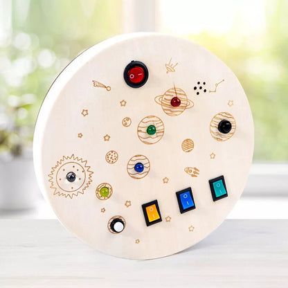 Tableau Montessori - BusyBoardCircuit™ - Firmament - Mon Bébé s'Éveille